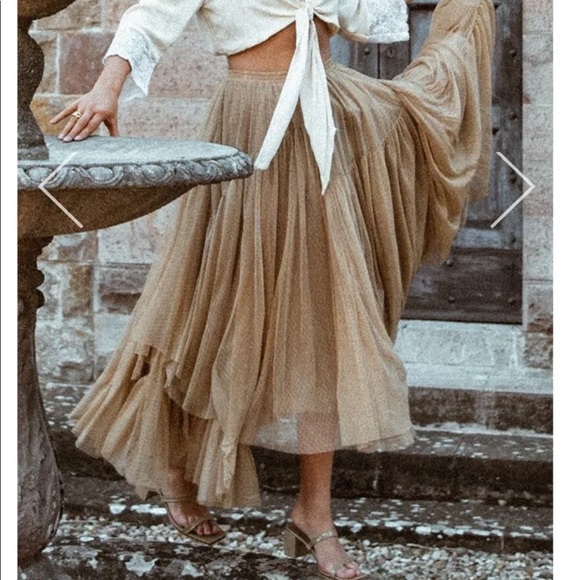 Spell and the Gypsy  Gracie tulle maxi Skirt sz L - Picture 6 of 6